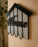 Home Yazılı Ev Şeklinde Duvar Anahtarlık Askısı