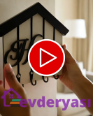 Home Yazılı Ev Şeklinde Duvar Anahtarlık Askısı