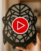 Goril Figürlü Duvar Anahtarlık Askısı