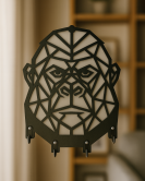 Goril Figürlü Duvar Anahtarlık Askısı