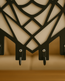 Kedi Figürlü Duvar Anahtarlık Askısı