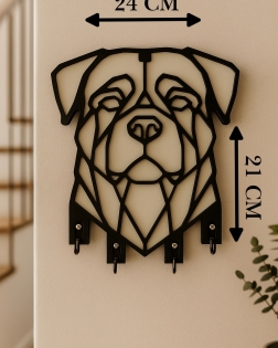 Köpek Figürlü Duvar Anahtarlık Askısı