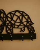 Kaplumbağa Figürlü Duvar Anahtarlık Askısı