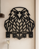 Kartal Figürlü Duvar Anahtarlık Askısı