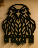 Kartal Figürlü Duvar Anahtarlık Askısı