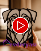 Köpek Figürlü Duvar Anahtarlık Askısı