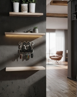 Sevimli Kediler Anahtarlık Askılığı