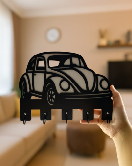 Vosvos Figürlü Duvar Anahtarlık Askısı