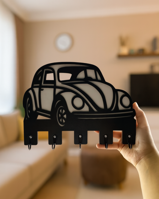 Vosvos Figürlü Duvar Anahtarlık Askısı