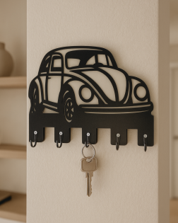 Vosvos Figürlü Duvar Anahtarlık Askısı