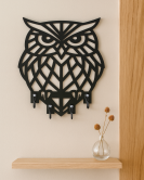 Baykuş Figürlü Duvar Anahtarlık Askısı