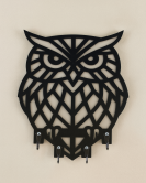 Baykuş Figürlü Duvar Anahtarlık Askısı