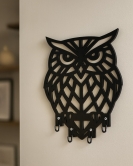 Baykuş Figürlü Duvar Anahtarlık Askısı