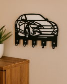 Dekoratif Araba Figürlü Anahtarlık Askısı