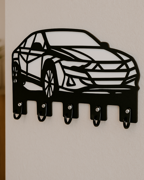 Araba Figürlü Anahtarlık Askısı