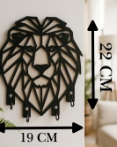 Geometrik Aslan Figürlü Anahtarlık Askısı
