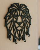 Geometrik Aslan Figürlü Anahtarlık Askısı