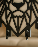 Geometrik Aslan Figürlü Anahtarlık Askısı